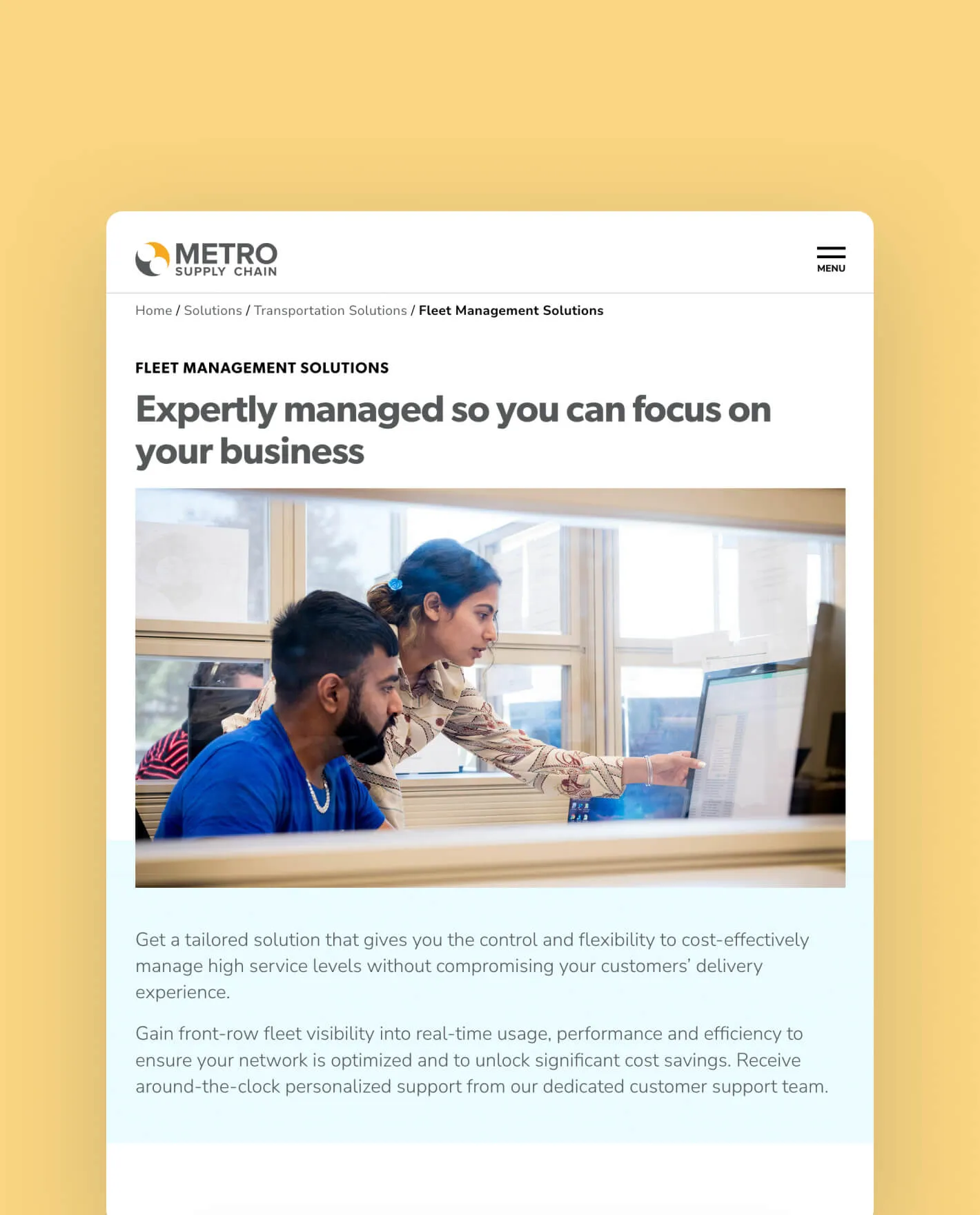 Metro Supply Chain logo