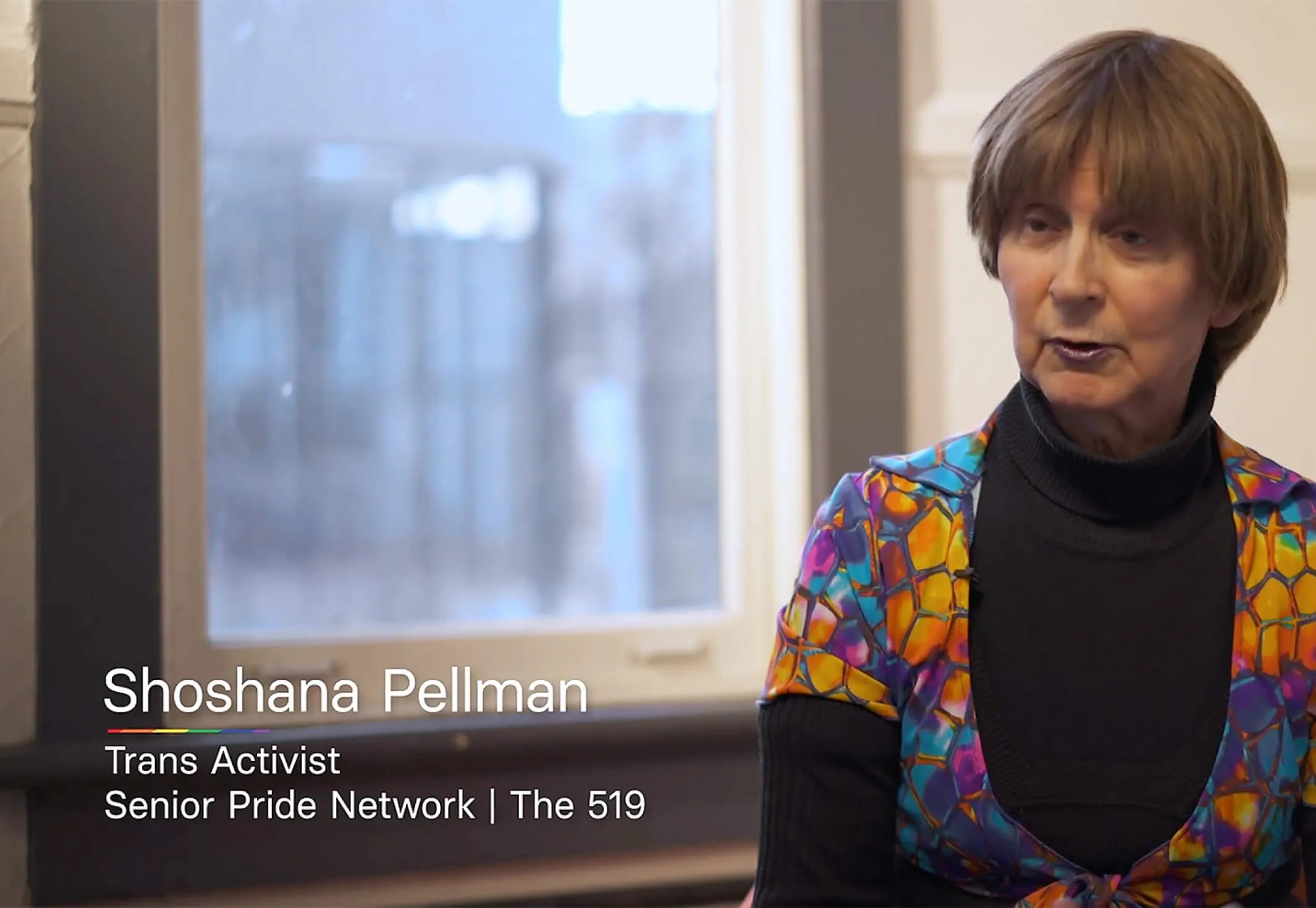 Shoshana Pellman, Trans Activist and Senior Pride Network member.