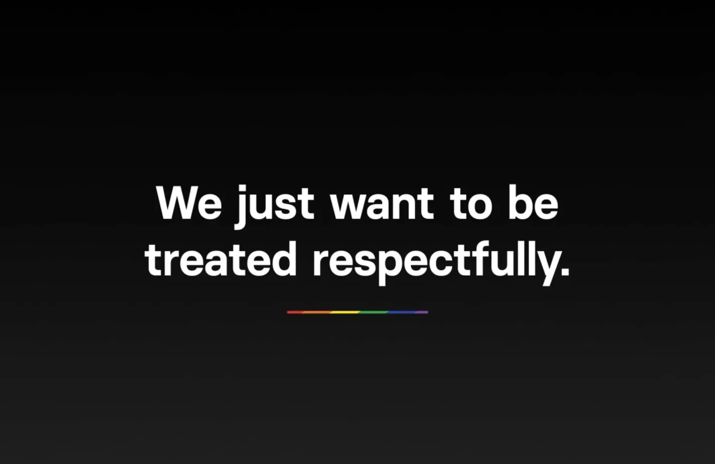 Text on a black background reads 