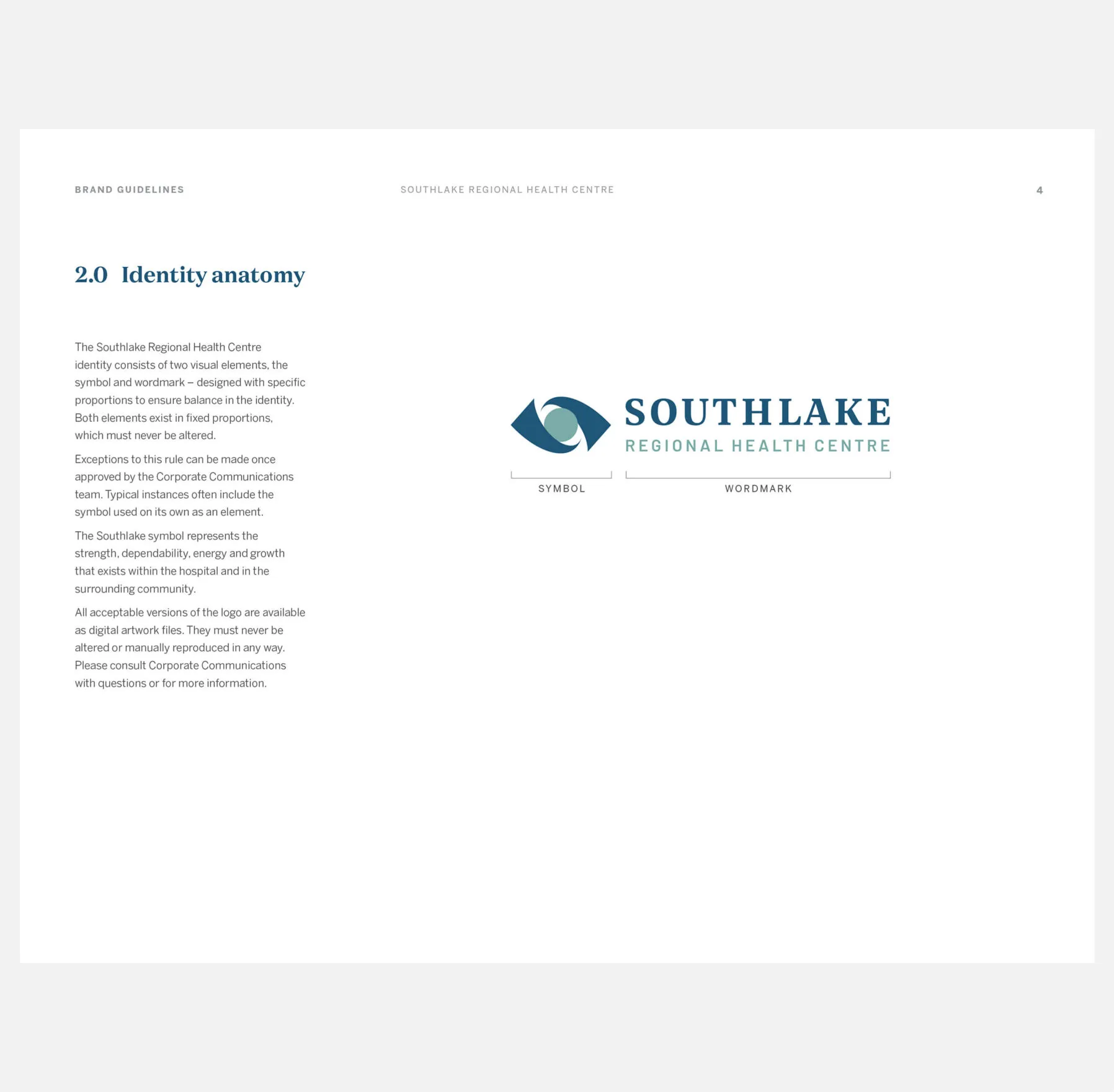 Southlake Regional Health Centre logo with symbol and wordmark.