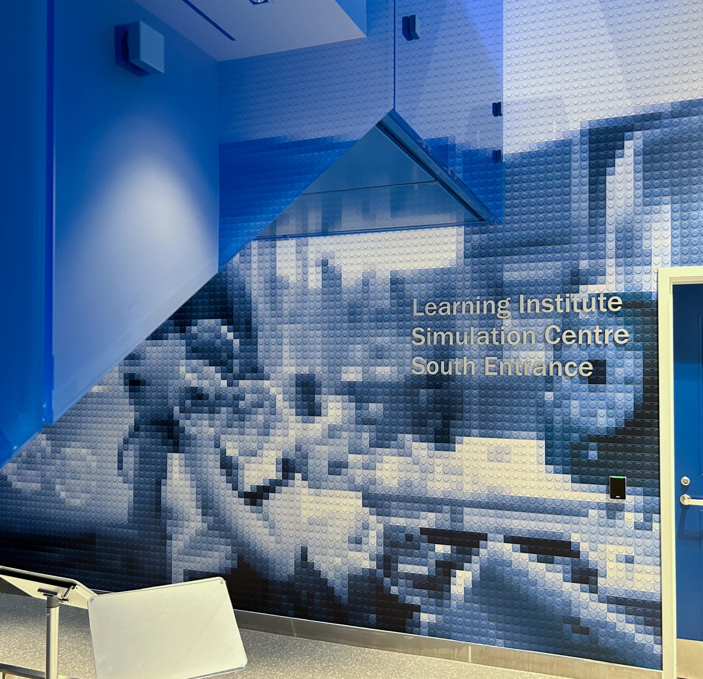 Wall mural with text 